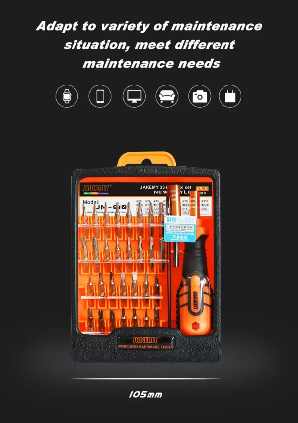 Screwdriver Tool Kit Antic-drop electronic toolkit JM-8100 - Image 6