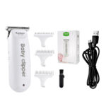 KEMEI 1319 Electric USB Baby Hair Trimmer Mini Portable Hair Clipper Kid Hair Cutting Rechargeable Quiet Infant household Shaver - Image 2