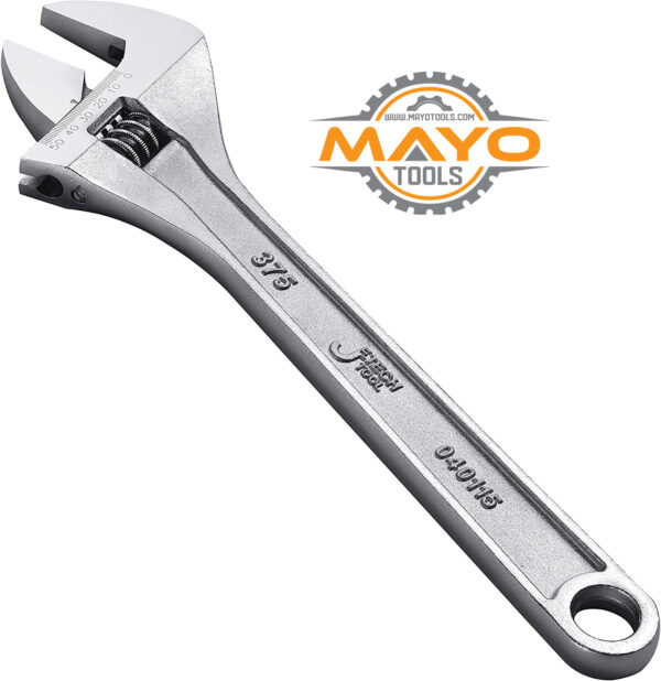 Original JE-Tech adjustable screw wrench AW 6 inches 8inches 10 inches and 12, 15 18 and 24 inches - Image 3