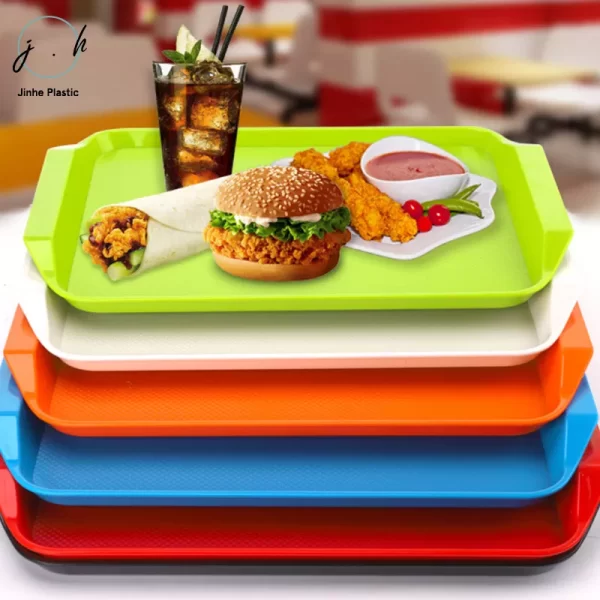 mayo tools provide Best Quality Hotel Restaurant Plastic ABS Non-slip Serving Tray Fast Food Tray