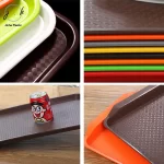 mayo tools provide Best Quality Hotel Restaurant Plastic ABS Non-slip Serving Tray Fast Food Tray